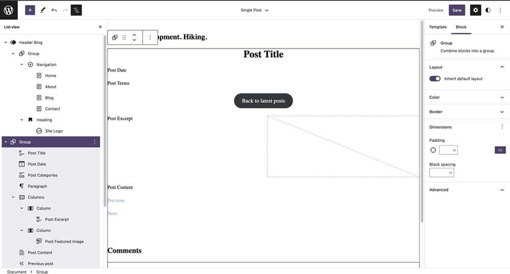 Editor view in WordPress for Block Theme Development