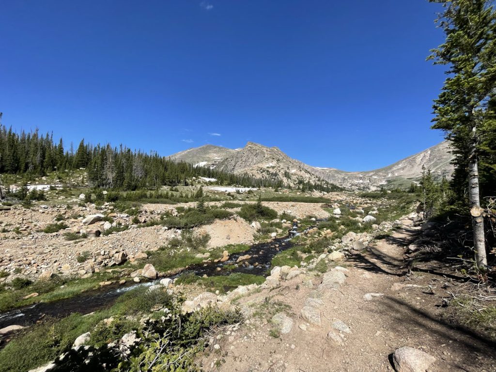 Approaching the dam location